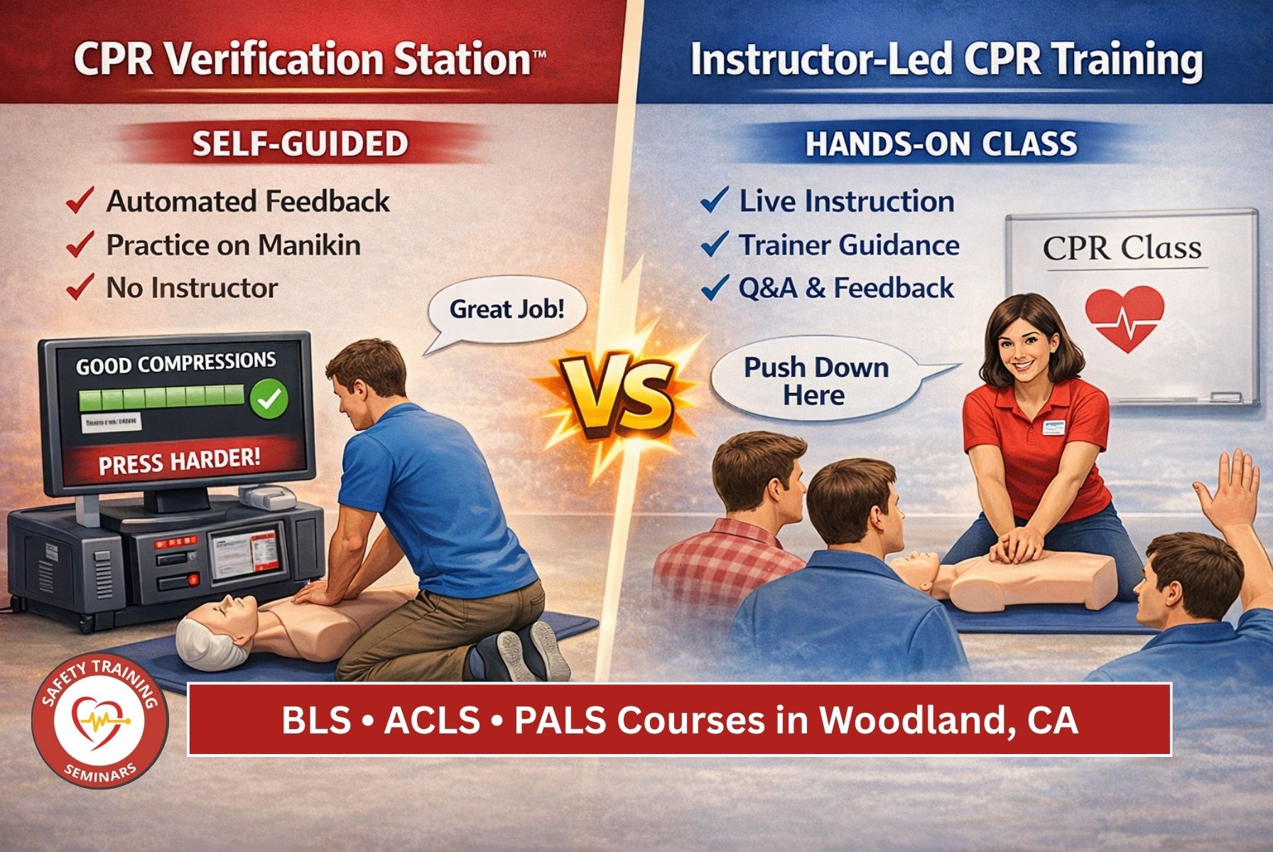 BLS • ACLS • PALS Courses in Woodland, California