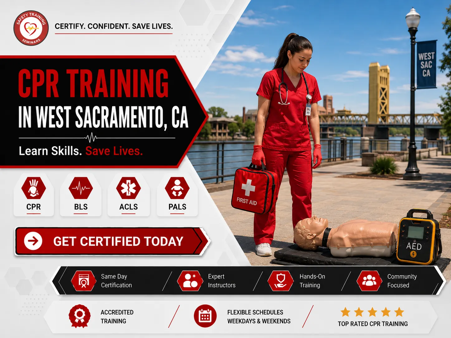 ACLS and PALS certification class in West Sacramento, California
